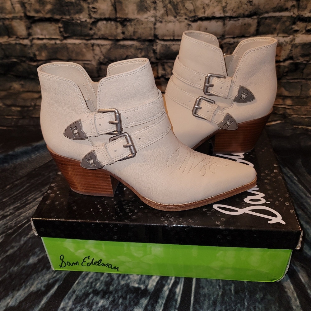 Sam Edelman Windsor Ivory Leather, size 7M